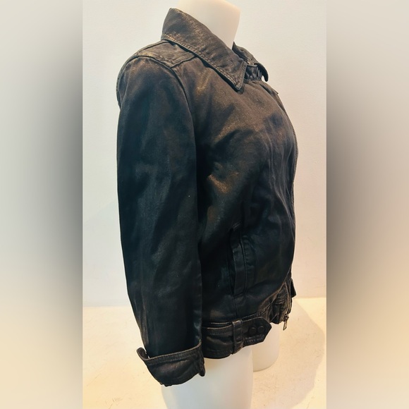 New with tags coated All Saints black jacket. Size 4 USA. So cool. - Picture 8 of 12